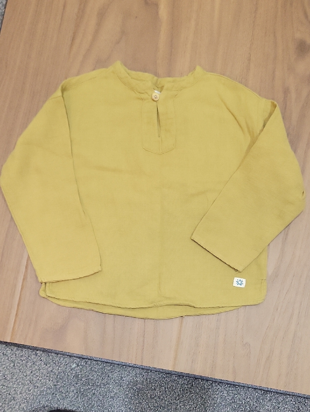 Zara Kids Mustard Yellow Shirt  12-18m